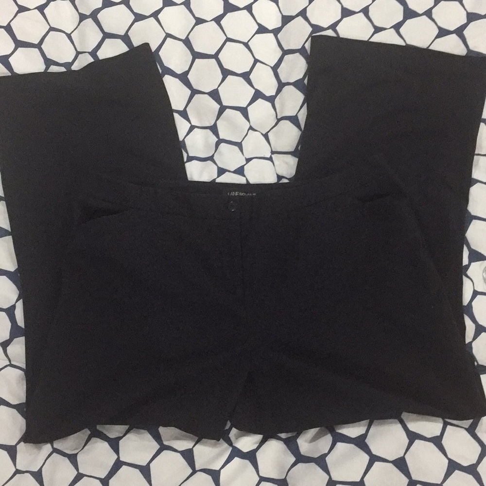 Size 18 Lane Bryant wide leg black dress pants.